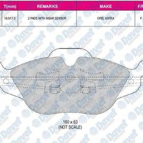 Bosch Opel Astra G 1.2 1997-2003 Ön Fren Balatası