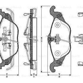 Bosch Opel Astra G 1.4 2000-2004 Ön Fren Balatası