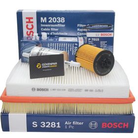 Bosch Opel Astra G 1.4 Z14XEP Twinport Benzinli Kısa Polenli Tip Bakım Filtre Seti