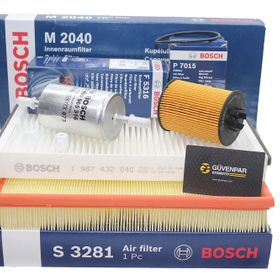 Bosch Opel Astra G 1.4 Z14XEP Twinport Benzinli Uzun Polenli Tip Bakım Filtre Seti