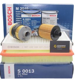 Bosch Opel Astra H 1.3 Dizel Motor Bakım Pimli Tip Yağ Filtre Seti