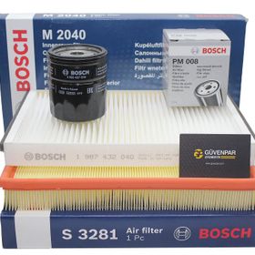 Bosch Opel Astra H 1.6 Z16XEP Benzinli Twinport Motor Bakım Filtre Seti