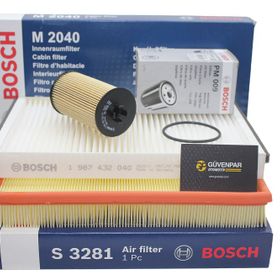 Bosch Opel Astra H 1.6 Z16XER/A16XER Benzinli Motor Bakım Filtre Seti