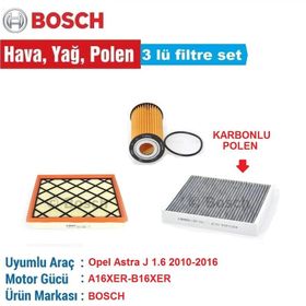 Bosch Opel Astra J 1.6 2010 2016 Filtre Bakım Seti