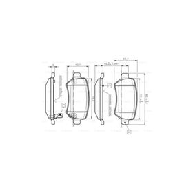 Bosch Opel Combo C 1.3 CDTI 2004-2012 Arka Balata
