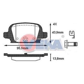 Bosch Opel Combo C 1.3 CDTI 2004-2012 Ön Fren Balatası