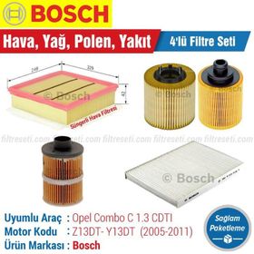 Bosch Opel Combo C 1.3 CDTI 2005 2011 Filtre Bakım Seti