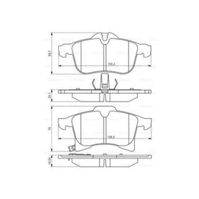 Bosch Opel Combo C 1.7 CDTI 2004-2011 Ön Fren Balatası
