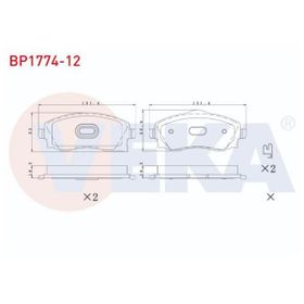 Bosch Opel Corsa C 1.2 2002-2006 Ön Fren Balatası