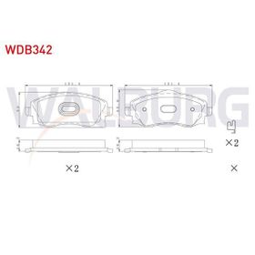 Bosch Opel Corsa C 1.2 2002-2006 Ön Fren Balatası
