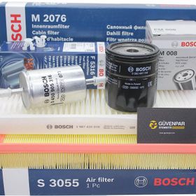 Bosch Opel Corsa C 1.4 Z14XE Benzinli Motor Bakım Filtre Seti
