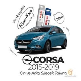Bosch Opel Corsa E Ön Arka 2015-2019 Aeroeco Silecek