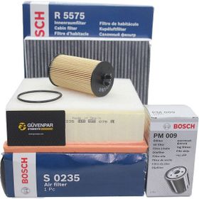 Bosch Opel Meriva B 2010/2017 Modeller Arası 1.4 Benzinli Motor Bakım Filtre Seti