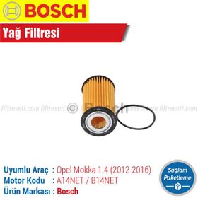 Bosch Opel Mokka 1.4 2012-2016 Yağ Filtresi