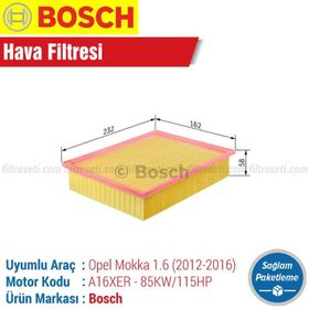 Bosch Opel Mokka 1.6 2012-2016 Hava Filtresi