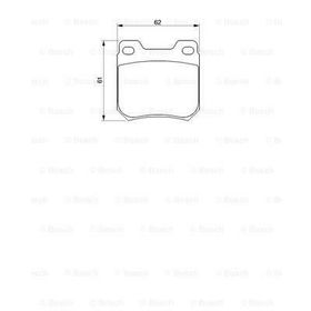 Bosch Opel Vectra B 1.6 1995-2002 Arka Fren Balatası