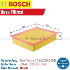Bosch Opel Vectra C 1.6 2003-2008 Hava Filtresi