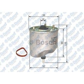 Bosch P207 1.4 1.6 Hdi P308 P508 P3008 P5008 Partner Tepee Berlingo C3 C4 1.6 Yakıt Filtresi