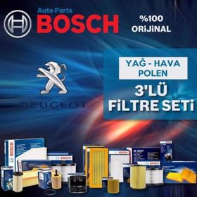 Bosch Peugeot 206 1.4 HDI 2002 2009 Filtre Bakım Seti