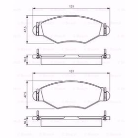 Bosch Peugeot 206 1.6 1998-2007 Ön Fren Balatası