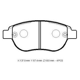 Bosch Peugeot 207 1.4 2007-2009 Ön Fren Balatası