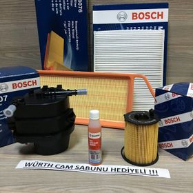 Bosch Peugeot 207 1.4 HDI 2006 2010 Filtre Bakım Seti