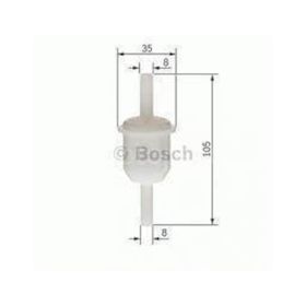 Bosch Peugeot 405 1.6 1992-1997 Benzin Filtresi