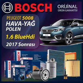 Bosch Peugeot 5008 1.6 HDI 2010 2012 Filtre Bakım Seti