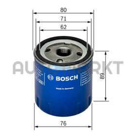 Bosch Peugeot 806 1.9 Diesel Turbo 1994-2002 Yağ Filtresi