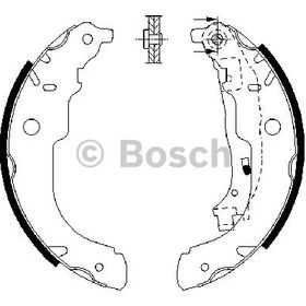 Bosch Peugeot Arka Pabuç Balata