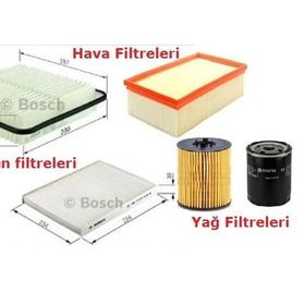 Bosch Peugeot Partner 2.0 HDI 2003 2006 Filtre Bakım Seti