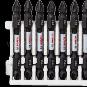 Bosch PH2/PZ2 65 mm 8'li Impact Control Serisi Çift Taraflı Mıknatıslı Vidalama Ucu