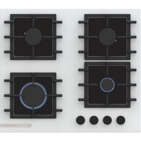 Bosch PNN6B2P40O Serie 4 Gazlı 60 cm Sert Cam Beyaz Doğalgaz Ocak
