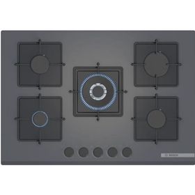 Bosch PNQ7B9P30O Serie 4 Gazlı 75 cm Sert Cam Antrasit Gri Doğalgaz Ocak