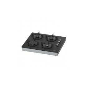 Bosch POP0C6B10O 4 Gözlü Gazlı Cam Yüzeyli Set Üstü Ocak Siyah