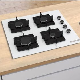 Bosch POP6C2P30O 60 cm Beyaz Cam Ankastre Ocak