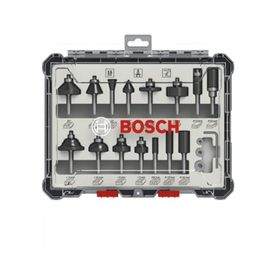 Bosch Pro Karışık 6 mm 15'li Şaftlı Freze Seti