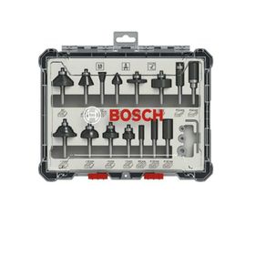 Bosch Pro Karışık 6 mm 15'li Şaftlı Freze Seti