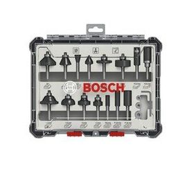 Bosch Pro Karışık 6 mm 15'li Şaftlı Freze Seti