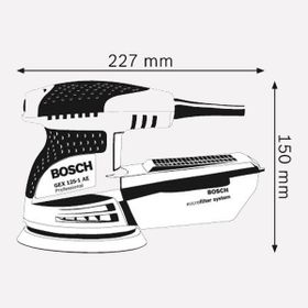 Bosch Professional GEX 125 1 AE Eksantrik Zımpara Makinesi