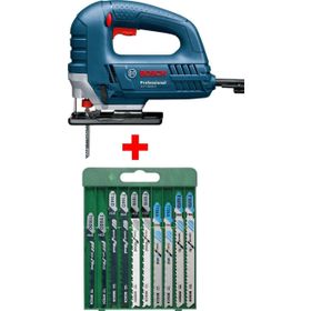 Bosch Professional Gst 8000 E Dekupaj Testere Dekopaj + 10 Parça Metal Ahşap Karışık Testere Bıçağı