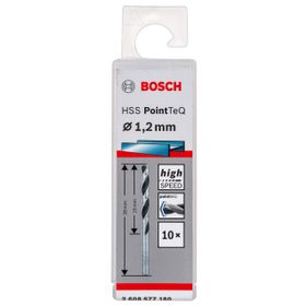 Bosch Professional HSS PointTeQ Spiral 1.2x16x38 mm 10 Adet Matkap Ucu