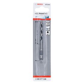 Bosch Professional PointTeQ Gri Altıgen Şaftlı HSS Metal 5.0x91 mm Matkap Ucu