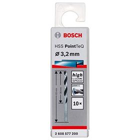 Bosch Professional PointTeQ HSS Metal için 10 Adet 3.2 x 36 x 65 mm Spiral Matkap Ucu