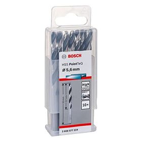 Bosch Professional PointTeQ HSS Metal için 10 Adet 5.6 x 57 x 93 mm Spiral Matkap Ucu