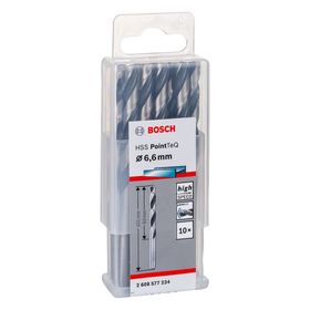 Bosch Professional PointTeQ HSS Metal için 10 Adet 6.6 x 63 x 101 mm Spiral Matkap Ucu