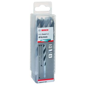 Bosch Professional PointTeQ HSS Metal için 10 Adet 8.4 x 75 x 117 mm Spiral Matkap Ucu