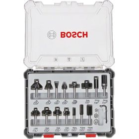 Bosch Profesyonel 15 Parça 8 mm Şaftlı Karışık Freze Ucu