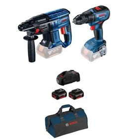 Bosch Promix Gbh 180'li Solo+Gsr 18 V 50'li Solo+Başlangıç Seti+Çanta