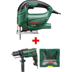 Bosch Pst 650 Compact 500 W Dekupaj Testere Makinası + 10 Parça Metal Ahşap Karışık Testere Bıçağı